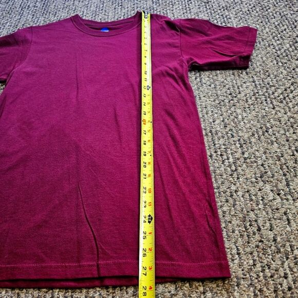 2 - NCAA Solid Short Sleeve T-Shirts Team Uniform Chore Workwear Brown & Maroon - Picture 5 of 11